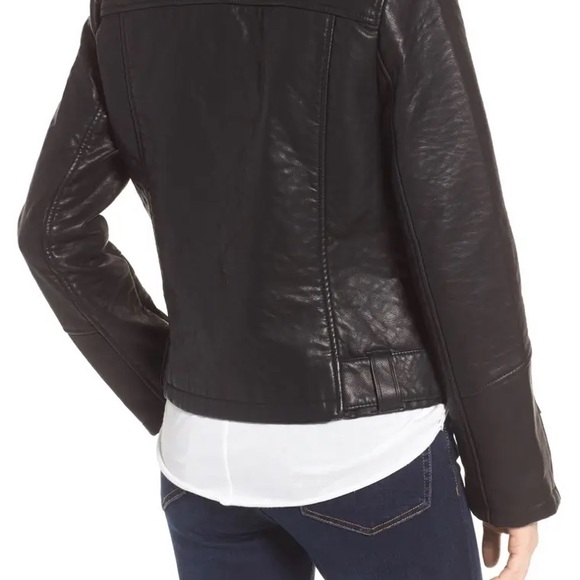 TopShop Vardy Faux Leather Biker Jacket - Picture 4 of 5